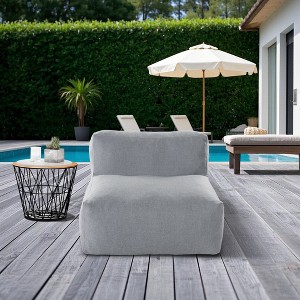 BDELITE Outdoor Couch Sofa, Foam Filling Sunbed Water-Resistant  for Outside-35.5*35.5*26.5 Inch - 1 of 4