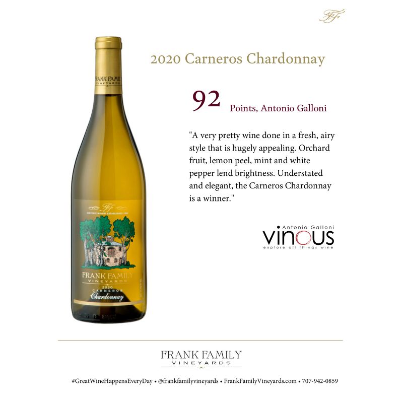 Frank Family Carneros Chardonnay White Wine - 750ml Bottle, 5 of 8