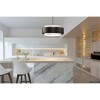 Urban Ambiance Luxury Modern Indoor Pendant,  9-5/8''H x 22"W x 22''D,  Matte Black Finish, UHP4861 - 2 of 4