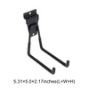 Unique Bargains Garage Storage Hooks Large Square Channel Plate Hook Black 1 Pc - 3 of 4