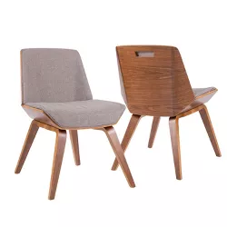 Lumisource Corazza Mid Century Modern Chair Gray