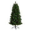 5ft. Slim Pine Artificial Christmas Tree with 200 Clear Lights & 467 Branches – Space-Saving Holiday X-Mas Glow - 3 of 4