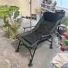 MAYEERTY Portable Reclining Camping Lounge Chair - Adjustable Backrest, Green+Black - 3 of 4