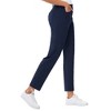 Women's Golf Pants with Pockets Lightweight Qucik Dry Casual 7/8 Work Ankle Pants for Women - 4 of 4