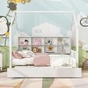 Wooden Kids Bed With Sturdy Pinewood Frame, Modern Design for Child Play & Sleep with Storage-Maison Boucle - 2 of 4