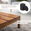Unique Bargains Felt Round Self-Adhesive Floors Protectors Furniture Sliders Black - 3 of 4