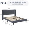 Full Upholstered Bed Frame with Headboard - Luxurious Velvet Upholstery, Platform Bed, Wooden Slat Support, Easy Assembly, Box Spring Optional - 3 of 4