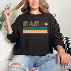 Simply Sage Market Retro Mama Stripes Sweatshirt - 1 of 4