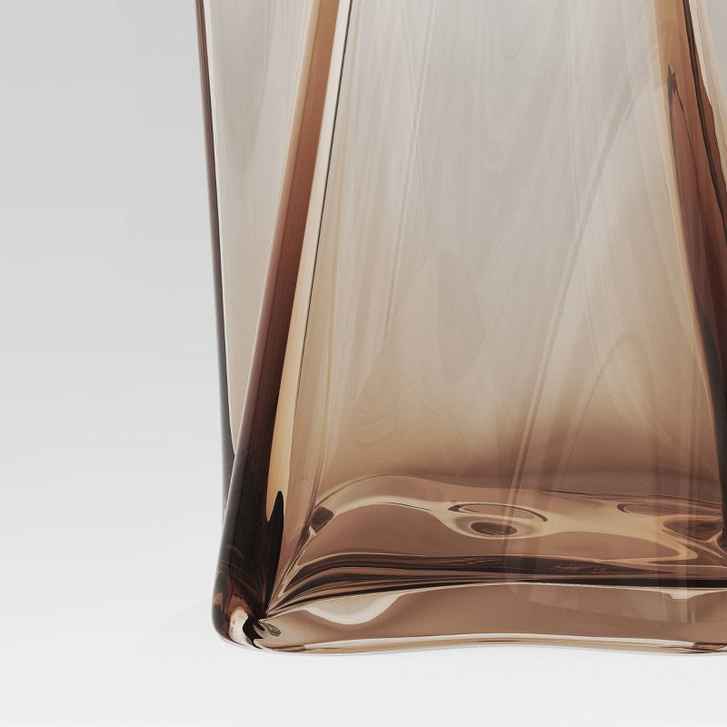 Large Shaped Glass Vase Brown - Threshold&#8482;, 4 of 7