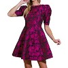 Women's TRUE LOVER WOVEN JACQUARD MINI DRESS - FLYING TOMATO - 2 of 4