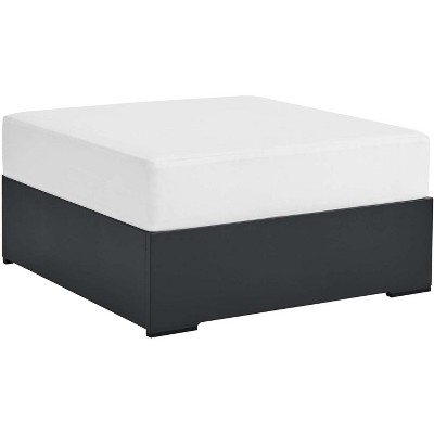Modway Tahoe Outdoor Patio Powder-Coated Aluminum Ottoman