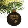 Purdue University Northwest Primary Logo Mini Small Tiny Wood Christmas Tree Holiday Ornament - 3 of 4