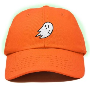 Dalix Ghost Glow in the Dark Embroidered Mens Womens Cotton Dad Hat Baseball Cap Adjustable - 1 of 4