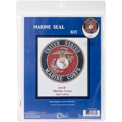 Cody Country Counted Cross Stitch Kit 12"X9.5"-U.S. Marine Corps Emblem (14 Count)