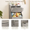 Kids Toy Organizer and Bookshelf with Flip-Top Chest, Wooden Storage Cabinet with 2-Cubby & Bookshelf - 2 of 4