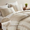 NicBex 3 Pcs Comforter Set Casual Boho Aesthetic Bedding Set, Cotton Jacquard Waffle Bedding Comforter Sets, 1 Comforter, 2 Pillow Shams - 3 of 4