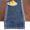 carol & frank 14" x 72" Carter Indigo Table Runner - 2 of 4