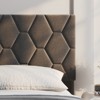 Platform Bed Frame with Upholstered Headboard and Wooden Slats Support - 3 of 4
