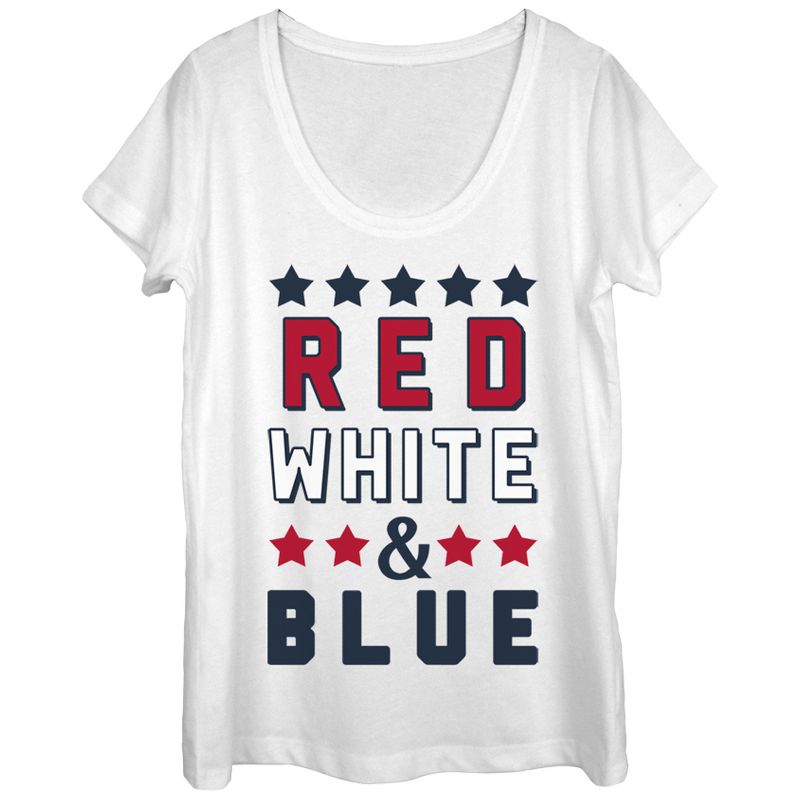 Women's Lost Gods Fourth of July  and Blue Scoop Neck, 1 of 4
