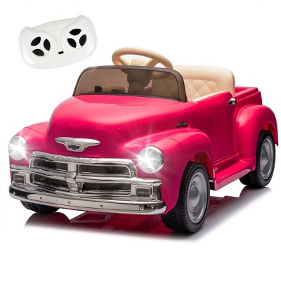 TopComfy Baby Walkers Kids Ride On Truck Car Kids Toy Kids Gift High Performance Four Wheel Pickup Vintage for Kids, Pink, 42.13"*22.44"*12.99"