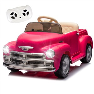 TopComfy Baby Walkers Kids Ride On Truck Car Kids Toy Kids Gift High Performance Four Wheel Pickup Vintage for Kids, Pink, 42.13"*22.44"*12.99" - 1 of 4