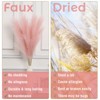 4 PCs Extra Large Faux Pampas Grass Decor, 44 Inch Large Tall Fluffy Artificial Pampas Grass - 4 of 4