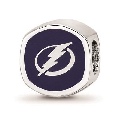 Black Bow Jewelry Sterling Silver Tampa Bay Lightning NHL Bead Charm