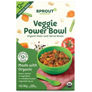Sprout Foods Organic Toddler Meal Veggie Power Bowl Baby Meals - 5oz - 1 of 4