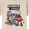 Sonic Prime Group Shot Crew Neck Short Sleeve Natural Women's T-shirt - 2 of 2