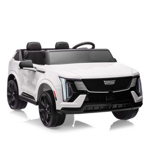 Jojoka 24V Licensed Cadillac Electric Ride on Car for Kids, 2 Seater w/ Remote Control,Shock Absorbers,LED Lights,Music & Slow Start - 1 of 4