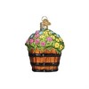 Old World Christmas Blown Glass Ornament for Christmas Tree, Whiskey Barrel with Flowers - 2 of 4
