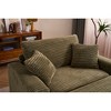 Single Corduroy Sleeper Chair with Removable Ottoman and Lounge Sofa Bed for Living Room - 3 of 4