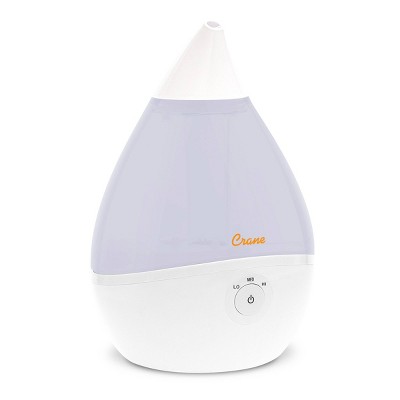 Crane Droplet Ultrasonic Cool Mist Humidifier - White