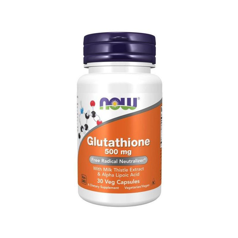 Now Foods Glutathione 500 mg  -  30 VegCap, 1 of 4