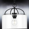 Urban Ambiance Luxury Modern Farmhouse Pendant 13''H x 13''W,  Midnight Black Finish,  Armidale Collection, UHP3977 - 4 of 4