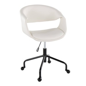 LumiSource Curvo Upholstered 4-Stars Task Chair PU - 1 of 4