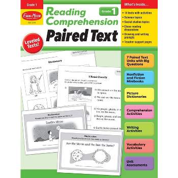 Reading Comprehension: Paired Text, Grade 1 Teacher Resource - (Reading Comprehension: Reading Paired Text) by  Evan-Moor Educational Publishers