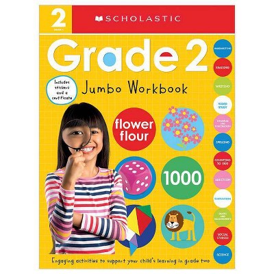 Second Grade Jumbo Workbook: Scholastic Early Learners (Jumbo Workbook) - (Paperback)