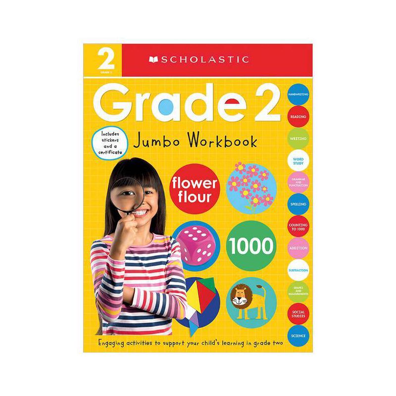 Second Grade Jumbo Workbook: Scholastic Early Learners (Jumbo Workbook) - (Paperback), 1 of 2