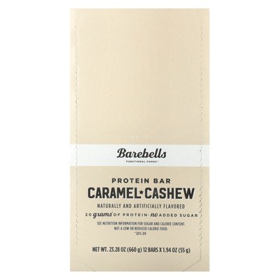 Barebells Protein Bar, Caramel Cashew, 12 Bars, 1.94 oz (55 g) Each