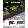 VEVOR Steel Landscape Edging, 6 Packs 40 x 8 in Rust-Resistant Metal Landscape Edging, Bendable Garden Edging Border, Heavy Duty Lawn Edging, Black - 3 of 4