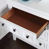 Sapphtopaz Transitional Nightstand with 3 Drawers Solid Wood Night Stand with Round Knobs Farmhouse Bedside Table for Bedroom,Living Room - 2 of 4
