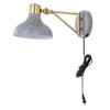 15" LED Lynn Swing Arm Iron Wall Sconce with USB Port, Silk Cord - JONATHAN Y: UL Listed, 2700K - 4 of 4