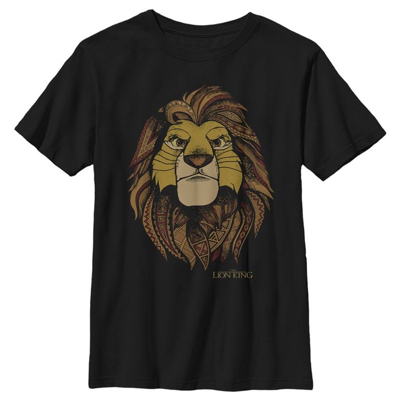 Boy's Lion King Decorative Noble Simba T-Shirt, 1 of 6