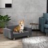 UbMelt Dog Bed Elegant Pet Bed for Dogs Comfy Dog Couch with Wood Legs Durable Elevated Dog Sofa Bed Modern and Stylish Dog Sofa - 3 of 4