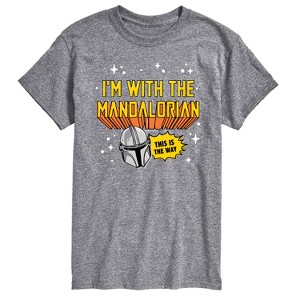 Men's - Star Wars - The Mandalorian Im With Mando Short Sleeve Graphic T-Shirt - 1 of 4