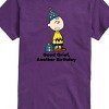 Men's - Peanuts - Charlie Brown Good Grief Another Birthday Short Sleeve Graphic T-Shirt - 2 of 4