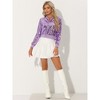INSPIRE CHIC Women's Sequin Long Sleeve Glitter Shiny Party Bomber Jacket - 2 of 4