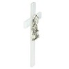 Roman Girl's Mother of Pearl First Communion Wall Cross - 2 of 3