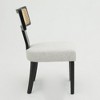 Hrinhom Sets of 2 Mid Century Modern Dining Chairs, Solid Wood and Rattan Back, Armless Chairs with Cushions - 4 of 4